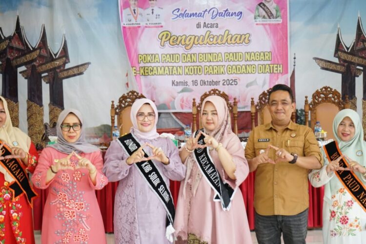 Pengukuhan Bunda PAUD Kecamatan Koto Parik Gadang Diateh, Kamis (16/10/2025). IST