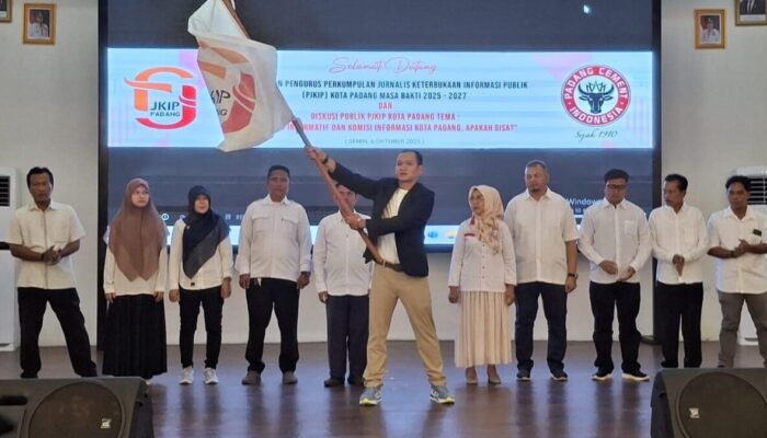 Pengurus PJKIP Kota Padang Masa Bakti 2025-2028 Dikukuhkan