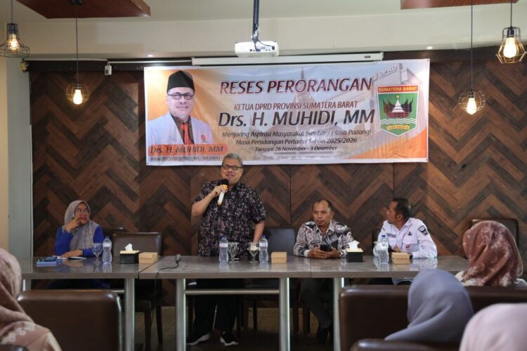 Reses Perorangan yang dilaksanakan Ketua DPRD Sumbar, Muhidi di Kota Padang. IST