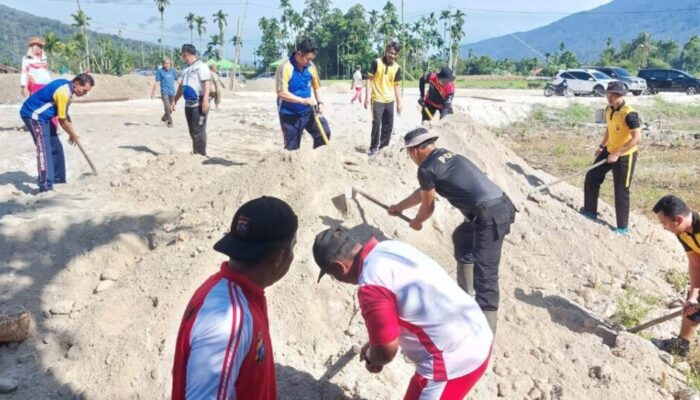 Polres Pasaman Gotong Royong Bangun Pondok Tahfiz Qur’an Nurul Hidayah