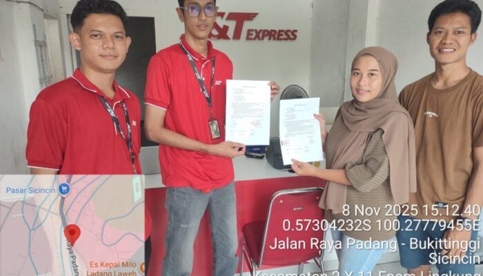 Sempat Tersandung soal Pelayanan, J&T DP Sicincin Berdamai dengan Costumer