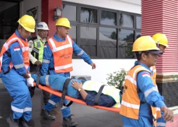 Pertamina Sumbagut Laksanakan Simulasi Penanggulangan Keadaan Darurat