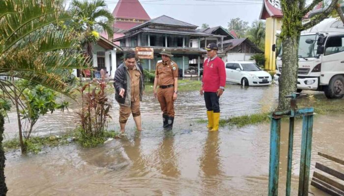 ‎Camat VII Koto Tinjau Titik Lokasi Rawan Bencana di Kecamatan VII Koto