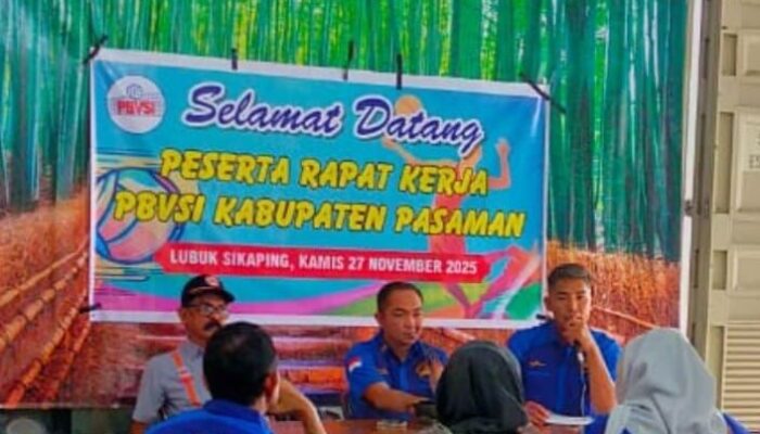 PBVSI Pasaman Gelar Rakerda 2025, Salamat Siap Maju sebagai Ketua KONI