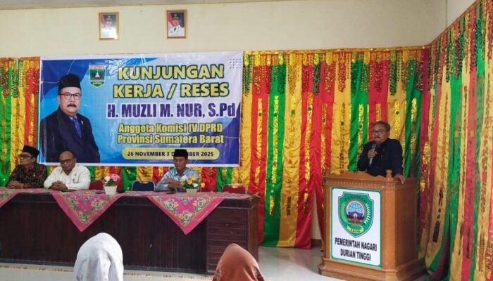 Anggota DPRD Sumbar Muzli M Nur Serap Aspirasi Warga Tiga Nagari di Lubuk Sikaping