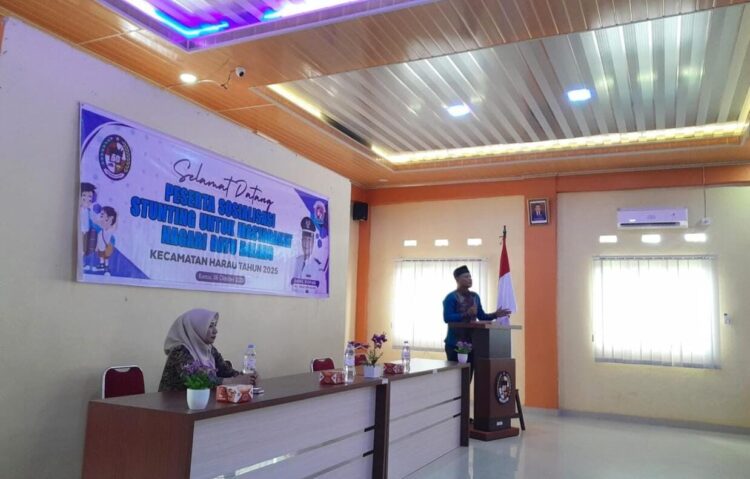 emerintah Nagari Batu Balang menyelenggarakan kegiatan sosialisasi pencegahan stunting bagi masyarakat pada Kamis, (6/11) bertempat di Aula Kantor Wali Nagari Batu Balang. IST