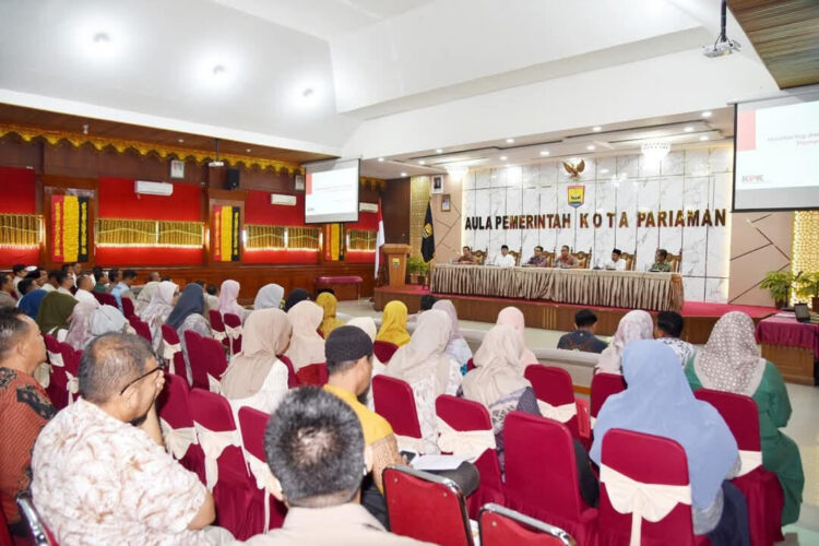 Pemerintah Kota Pariaman menegaskan komitmennya dalam membangun tata kelola pemerintahan yang bersih dan transparan. Hal itu ditunjukkan melalui pelaksanaan Rapat Koordinasi Program Pencegahan Korupsi Pemerintah Kota Pariaman yang digelar oleh Inspektorat Kota Pariaman bersama Komisi Pemberantasan Korupsi (KPK) RI, Jumat (7/11). IST