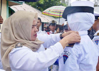 Pelantikan Taruna SMK N 3 Pariaman Tekankan Pembentukan Karakter dan Disiplin Maritim