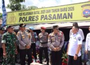 Kapolres Pasaman dan Forkopimda Cek Pos Pelayanan Natal 2025 di Panti