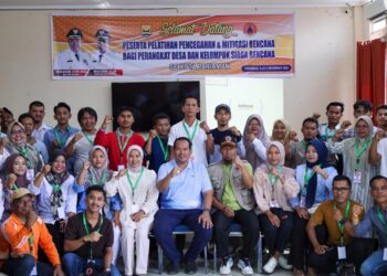 Perwakilan Perangkat Desa dan KSB di Pariaman Ikuti Pelatihan Pencegahan dan Mitigasi Bencana