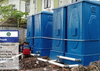Toilet Portabel Datang bagi Santri Ponpes di Padang