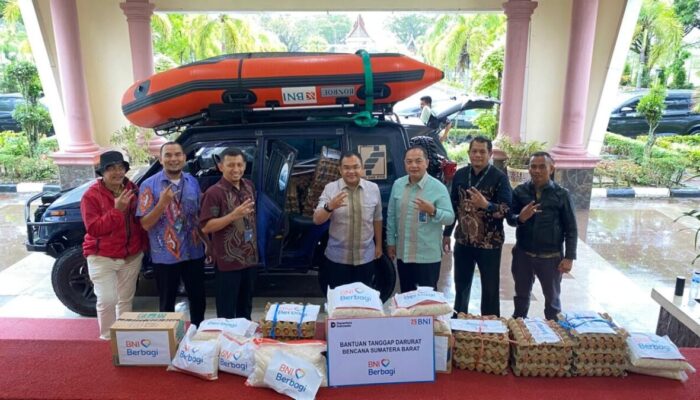 BNI Wilayah 02 Bantu  Korban Banjir Bandang di Sumbar