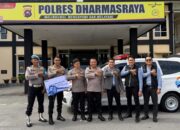 Perkuat Layanan Darurat, BRI BO Dharmasraya Hibahkan Satu Unit Ambulans ke Polres