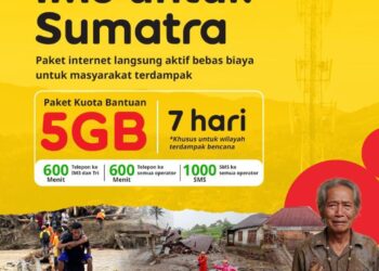 Indosat Berikan Paket Khusus Bencana Bagi Pelanggan Terdampak di Aceh, Sumut, dan Sumbar