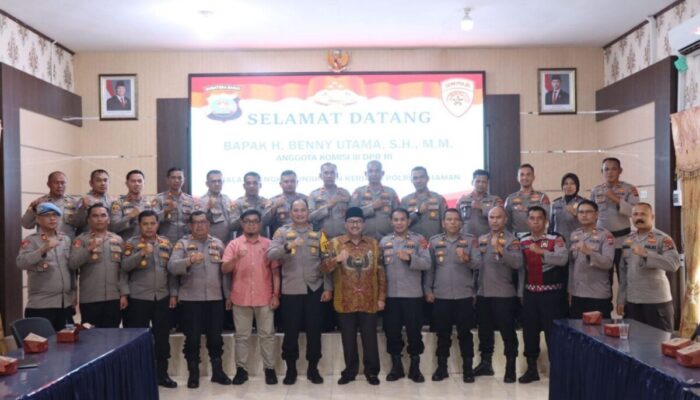 Anggota Komisi III DPR RI H. Benny Utama Reses ke Polres Pasaman, Dorong Penegakan Hukum Berintegritas