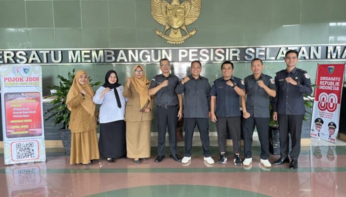 Perkuat Tata Kelola JDIH, Bawaslu Pessel Sharing Pengelolaan Informasi Hukum dengan Setda