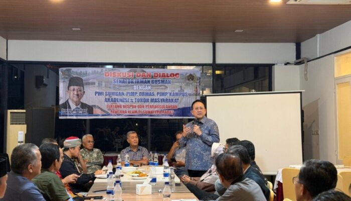 Dialog Irman Gusman–PWI Sumbar Usulan Badan Khusus Pemulihan Bencana Mengemuka