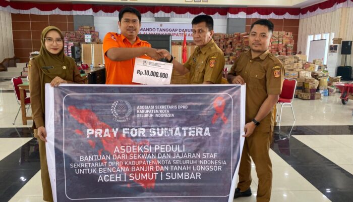 ASDEKSI Peduli Bencana, Salurkan Bantuan untuk Korban Banjir dan Longsor di Agam