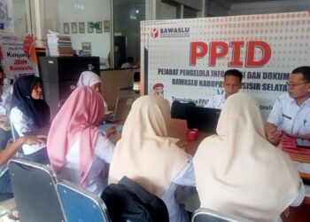 Bawaslu Pessel  Gandeng Dinas Perpustakaan Perkuat Tata Kelola Kearsipan