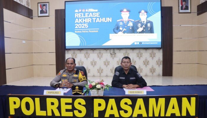 Kriminalitas di Pasaman Turun 22 Persen, Polres Rilis Capaian Akhir Tahun 2025