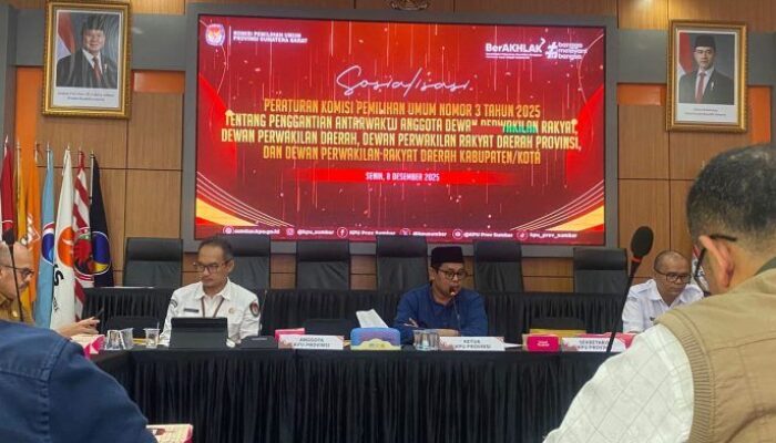 KPU Sumbar Sosialisasikan PKPU Nomor 3 Tahun 2025
