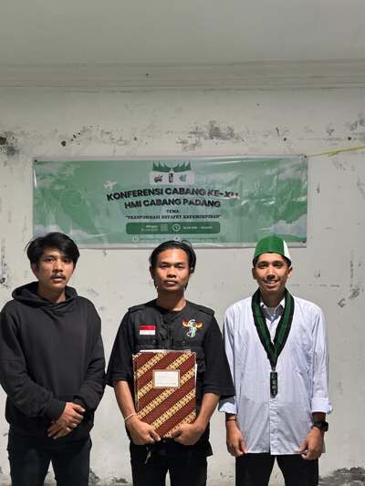 Maichel Firmansyah terpilih sebagai Ketum HMI Cabang Padang. NURFATIMAH