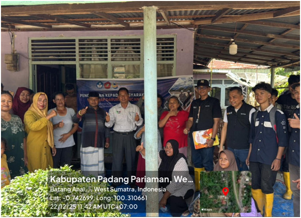 PNP menyalurkan berbagai bentuk bantuan kemanusiaan kepada warga di Nagari Sungai Buluh Utara, Kecamatan Batang Anai, Kabupaten Padang Pariaman. IST