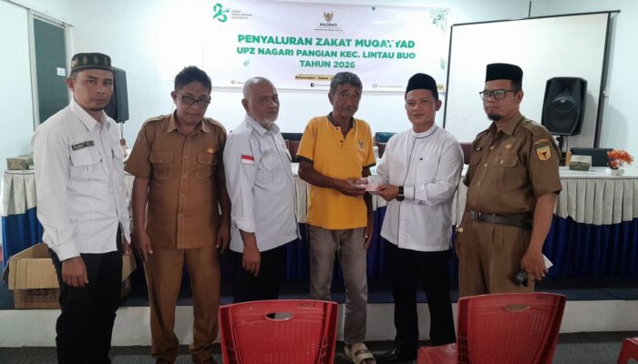 UPZ Nagari Pangian Jadi Role Model Penyaluran Zakat