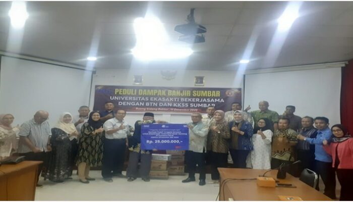 Peduli Dampak Banjir di Sumbar, Unes Kerja Sama dengan BTN Padang
