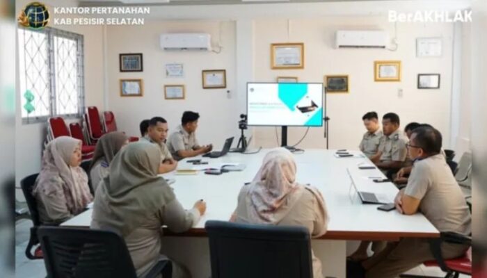 Kantor Pertanahan Pesisir Selatan Gelar Monitoring dan Evaluasi TA 2026