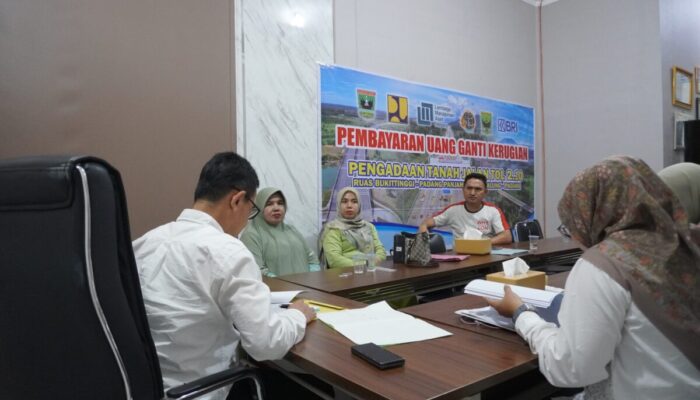 Percepatan Akses Tol, Kantor Pertanahan Padang Pariaman Salurkan Ganti Kerugian Pengadaan Tanah