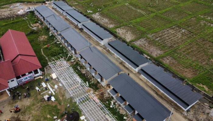 Huntara Rampung, Siap Tampung 50 KK Warga Desa Manyang Cut