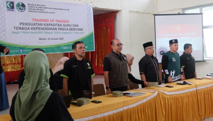 KAHMI–FORHATI Pulihkan Sekolah Pascabencana di Batipuah Selatan