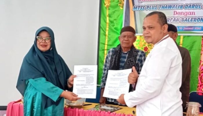 PT. BPR Syariah Balerong Bunta Jalin Kerja Sama dengan MTs Thawalib Darul Huda Rao-Rao