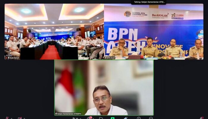 Sekjen ATR/BPN Ingatkan Capaian Kinerja Tak Sekadar Angka pada Rakerda Aceh