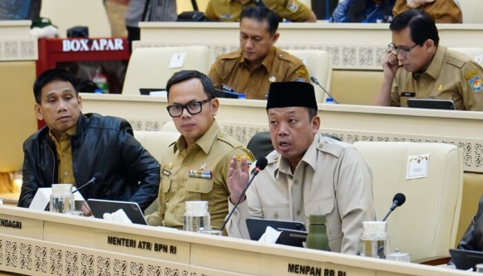 Menteri Nusron Laporkan Progres Revisi RTR Provinsi Aceh, Sumut, dan Sumbar ke Komisi II DPR RI