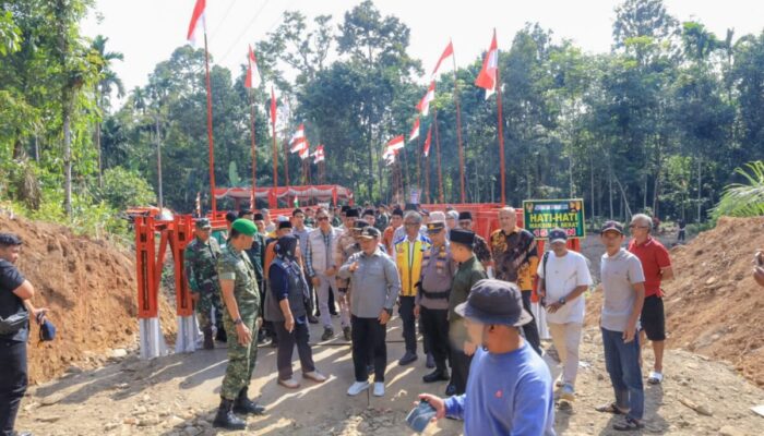 Jembatan Bailey Sungai Lasi Resmi Beroperasi, Akses Mapat Tunggul Pulih