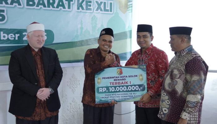 Wali Kota Solok Apresiasi Perjuangan Kafilah MTQN