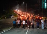 Pawai Obor Meriahkan Penyambutan Ramadan 1447 H di Padang Panjang
