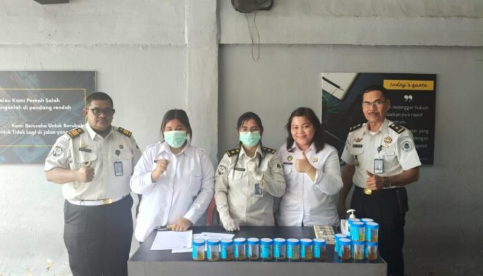 Lapas Bengkalis Laksanakan Test Urine Mendadak Terhadap Pegawai dan WBP