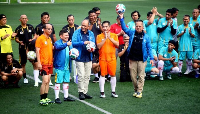 Pertandingan Persahabatan Sepak Bola PWI, ANTARA, TVRI, dan RRI Warnai Kegiatan Jelang HPN 2026