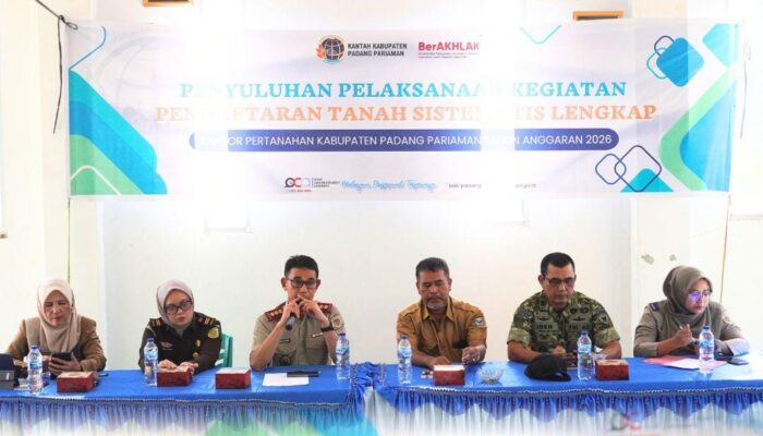 Kantor Pertanahan Padang Pariaman Gelar Penyuluhan PTSL di Nagari Kuranji Hilir
