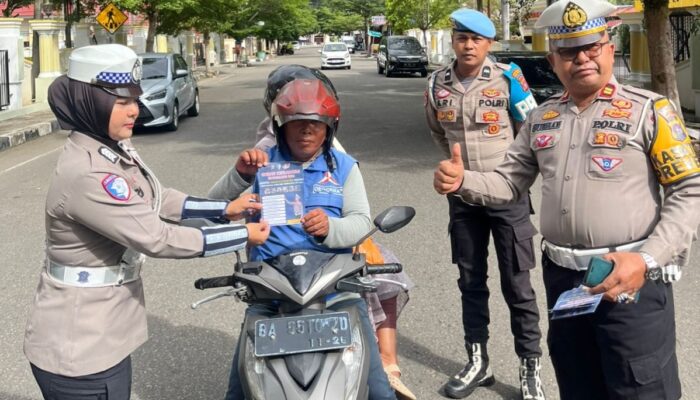 Brosur hingga Teguran Humanis, Warnai Ops Keselamatan Singgalang 2026 di Pesisir Selatan