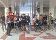 Polsek Mandau Amankan 11 Motor Terindikasi Pelaku Balap Liar