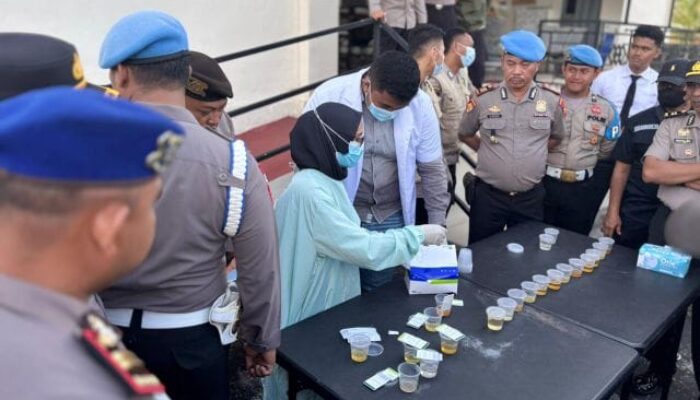 Lima Personel Polres Meranti Positif Narkotika