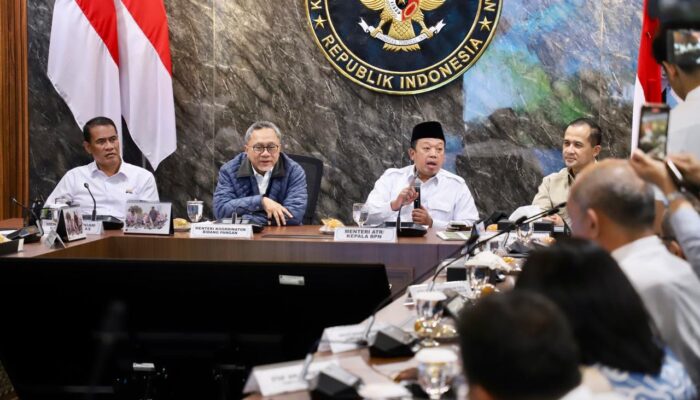 Menteri Nusron Bahas Implementasi Perpres 4/2026 tentang Pengendalian Alih Fungsi Lahan Sawah