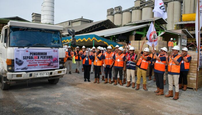 SIG Lepas Pengiriman Perdana SEPABLOCK untuk Pembangunan Huntap Sumatera