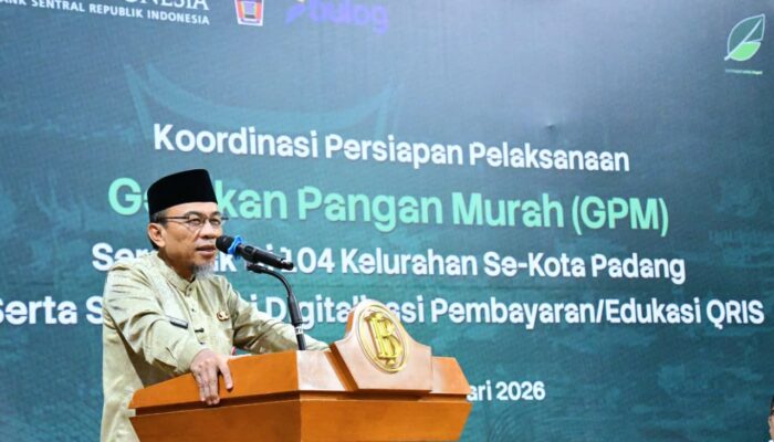 GPM Serentak di 104 Kelurahan, Pemko Padang Siap Jaga Harga Pangan Selama Ramadan