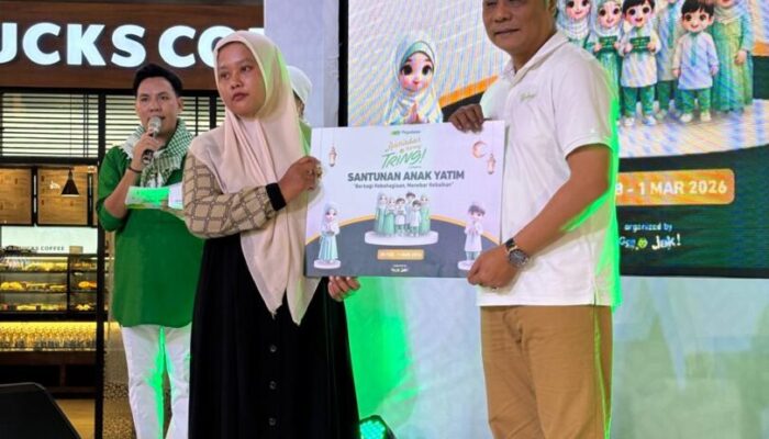 Ramadan Bareng Tring, Pegadaian Wilayah II Pekanbaru Berbagi Kebahagiaan Bersama Anak Panti di Mal SKA