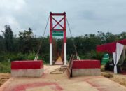 Jembatan Gantung Lubuk Botung Nagari Ampang Kuranji Dharmasraya Diresmikan